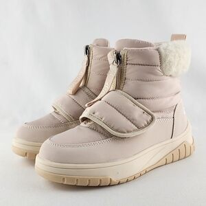 PAJAR Youth  Girls Winter Waterproof Cream Pink Boots Insulated -30°C Size US 1